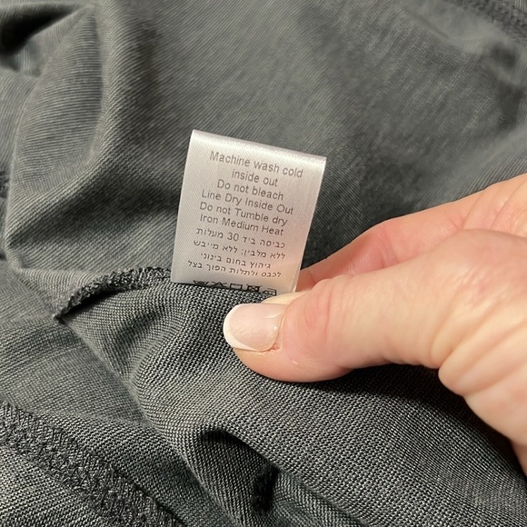 Ronan Chen Black Gray Lagen Look Open Front Cardigan Size 3(M) - Picture 9 of 10